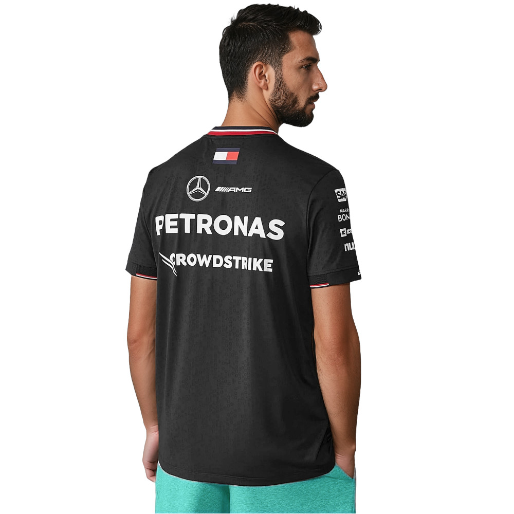 MERCEDES AMG PETRONAS F1 Herren 2024 Team Tshirt - Schwarz - Größe: XL