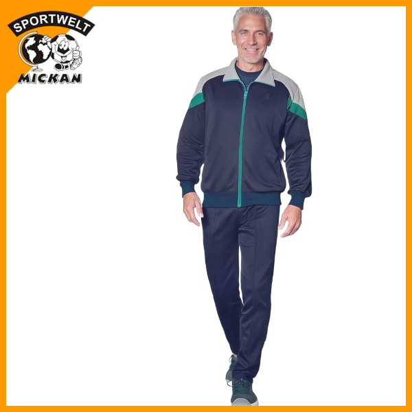 Herbold Sportswear Freizeitanzug blau-grau-grün (FA1032H)
